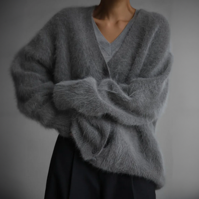 Hailey | Women’s Relaxed Fit Fluffy Knit Cardigan