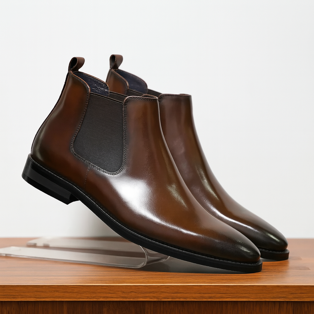 Austin | Men’s Brown Leather Chelsea Boots