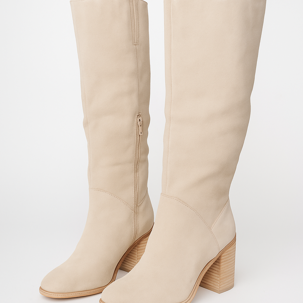 Sarah | Women’s Winter Knee-High Boots with Block Heels