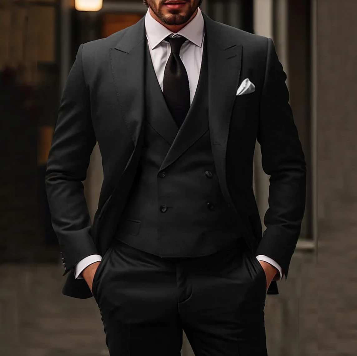 Elliot | Classic Three Piece Slim Fit Suit for Men
