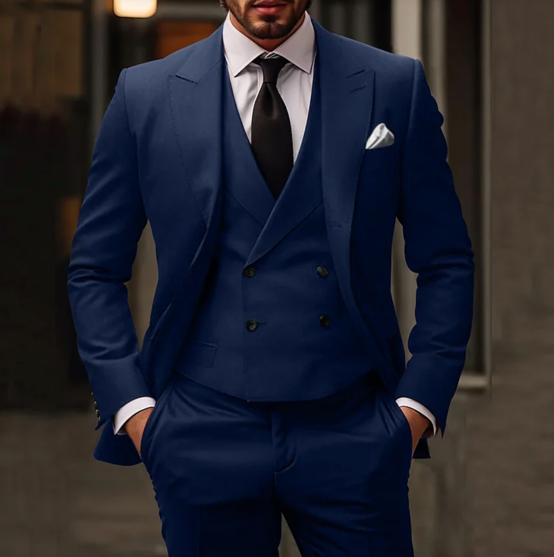 Elliot | Classic Three Piece Slim Fit Suit for Men
