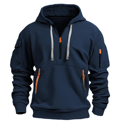 Jayden | Men’s Long Sleeve Utility Pocket Style Hoodie