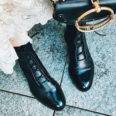 Sophia | Women’s Lace-Up Leather Ankle Boots