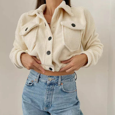 Daisy | Women’s Cropped Button Up Casual Jacket