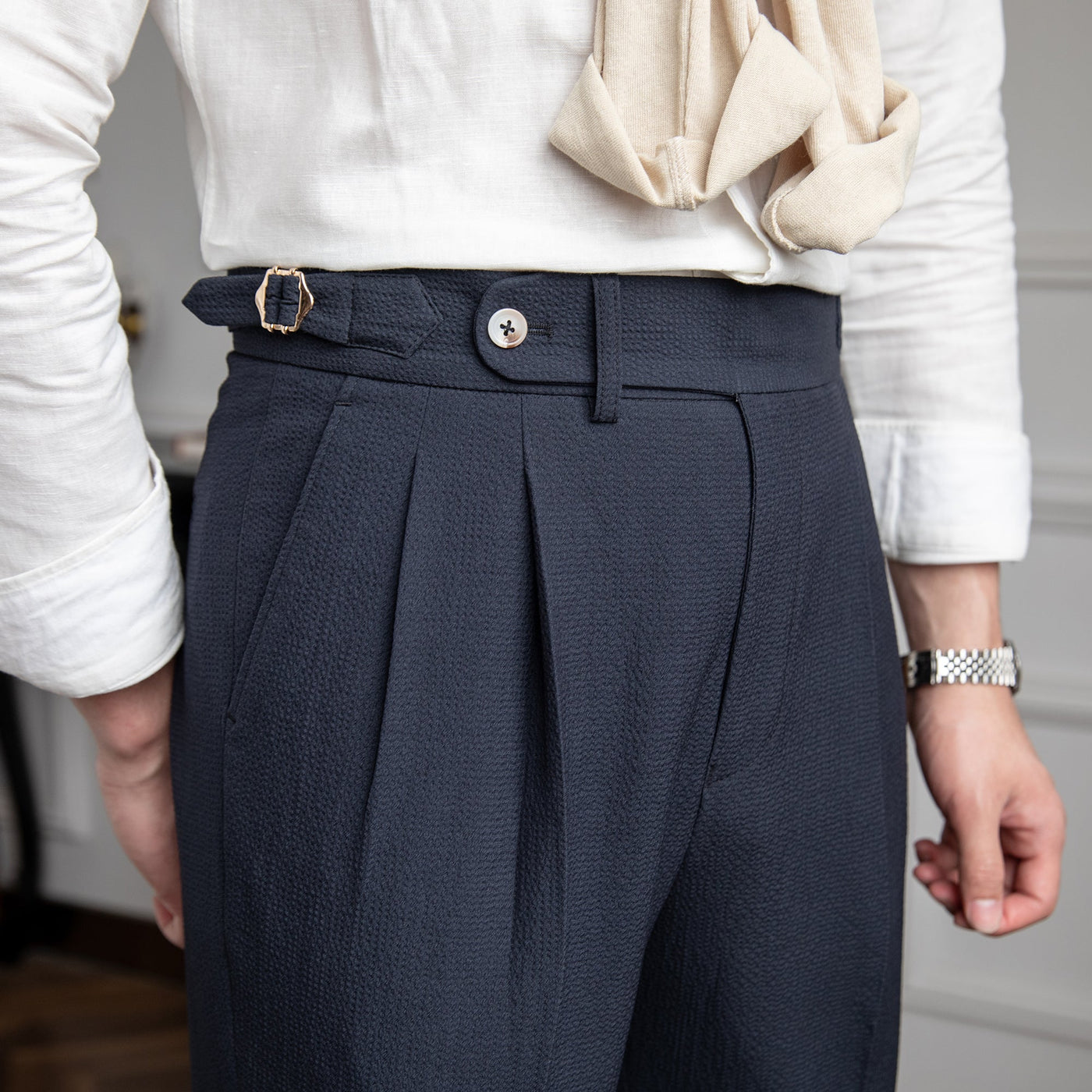 Connor | Men's Tailored Pleated Trousers