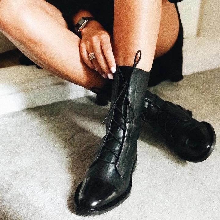 Sophia | Women’s Lace-Up Leather Ankle Boots