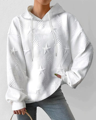 Jessica | Women’s Winter Star-Patterned Hoodie