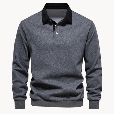 Julian | Men’s Winter Long Sleeve Polo Style Sweater