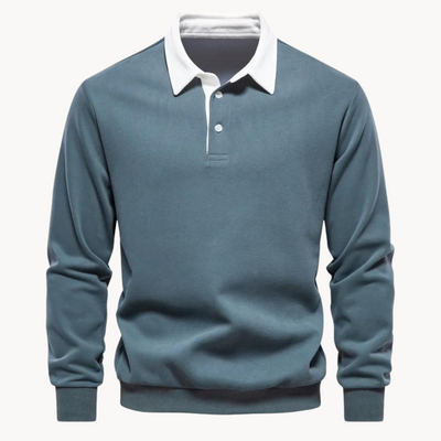 Julian | Men’s Winter Long Sleeve Polo Style Sweater
