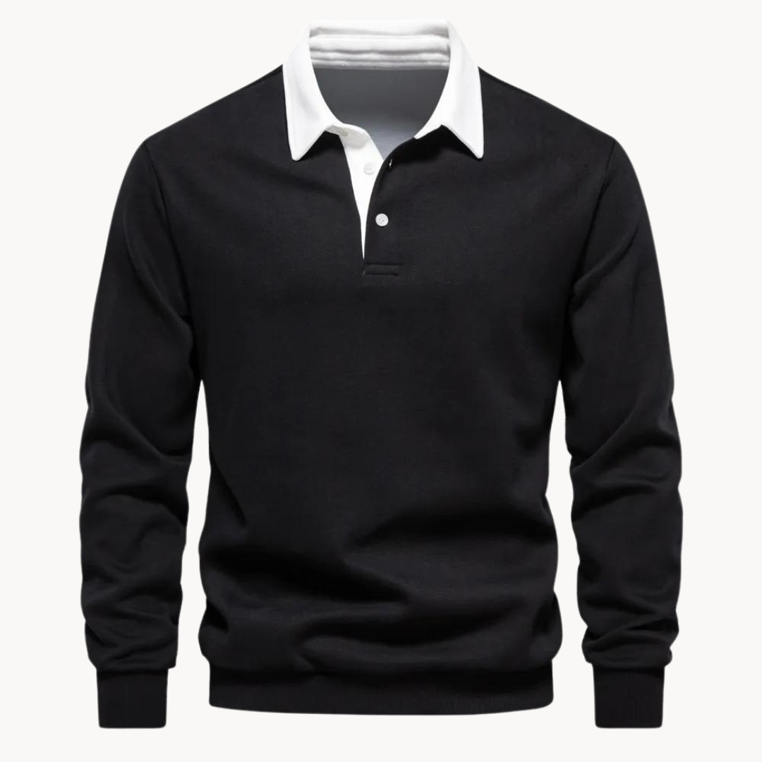Julian | Men’s Winter Long Sleeve Polo Style Sweater
