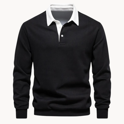 Julian | Men’s Winter Long Sleeve Polo Style Sweater