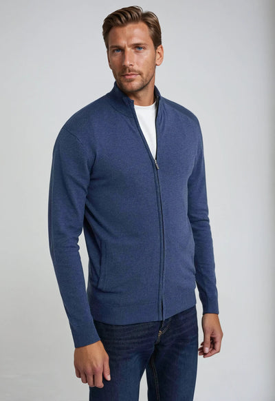 Jacob | Men’s Full Zip High Neck Sweater