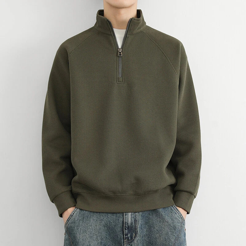 Jonathan | Men’s Winter Warm Casual Quarter Zip Sweater