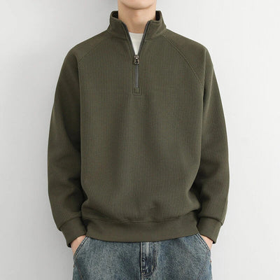 Jonathan | Men’s Winter Warm Casual Quarter Zip Sweater