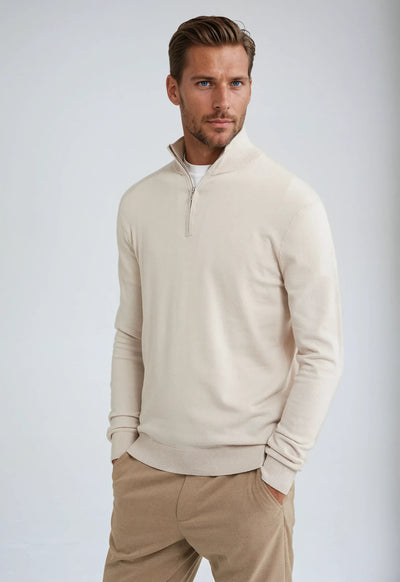 Gavin | Men’s Winter Classic Quarter Zip Knit Sweater
