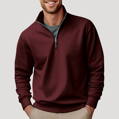 Henry | Men’s Casual Quarter Zip Collar Sweatshirt