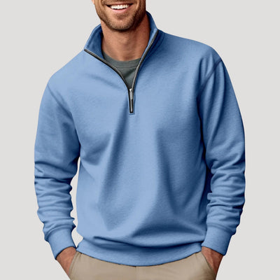 Henry | Men’s Casual Quarter Zip Collar Sweatshirt