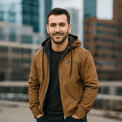 Nathan | Men’s Casual Zip-Up Hooded Jacket