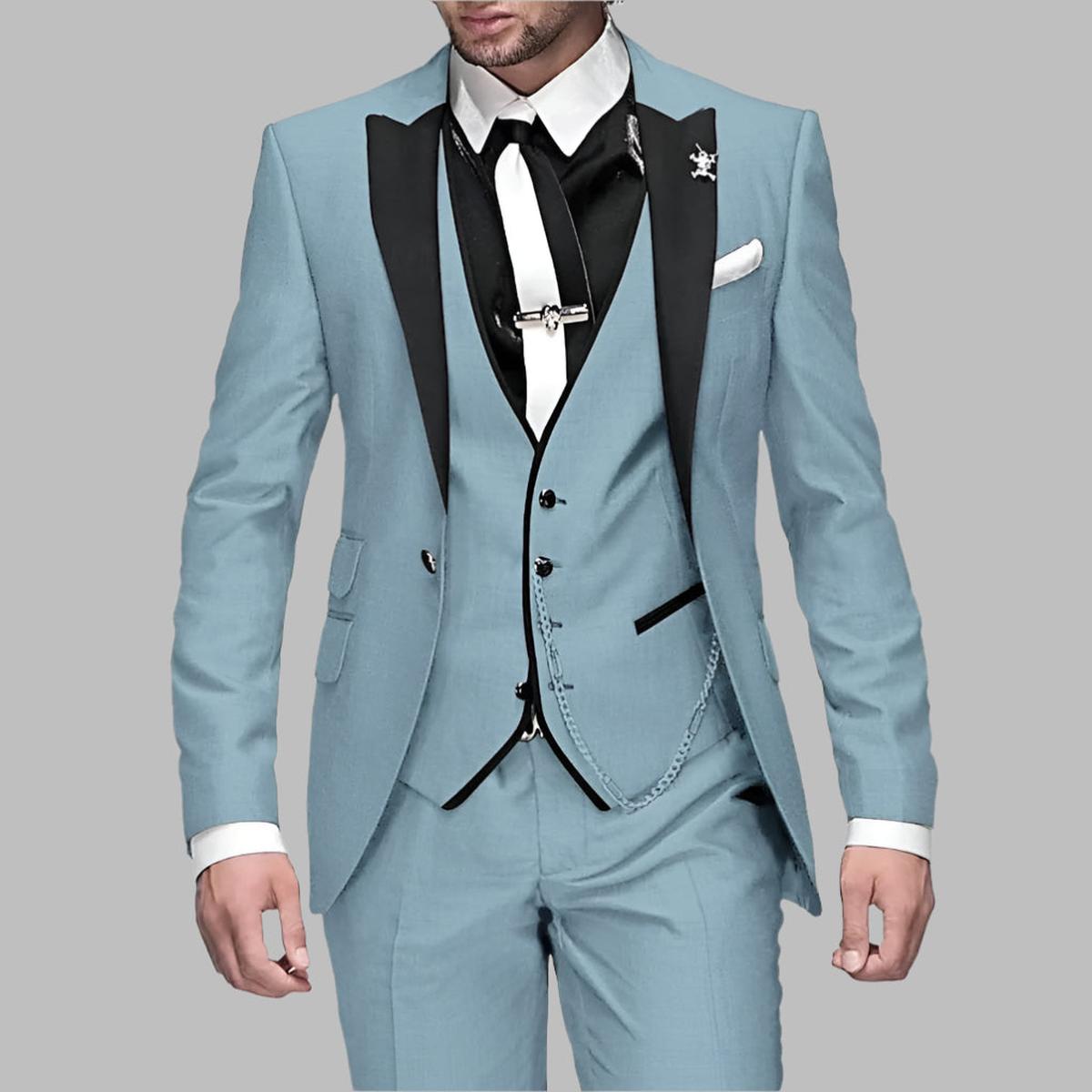 Donald | Men Luxury Three Piece Wedding Suit Set