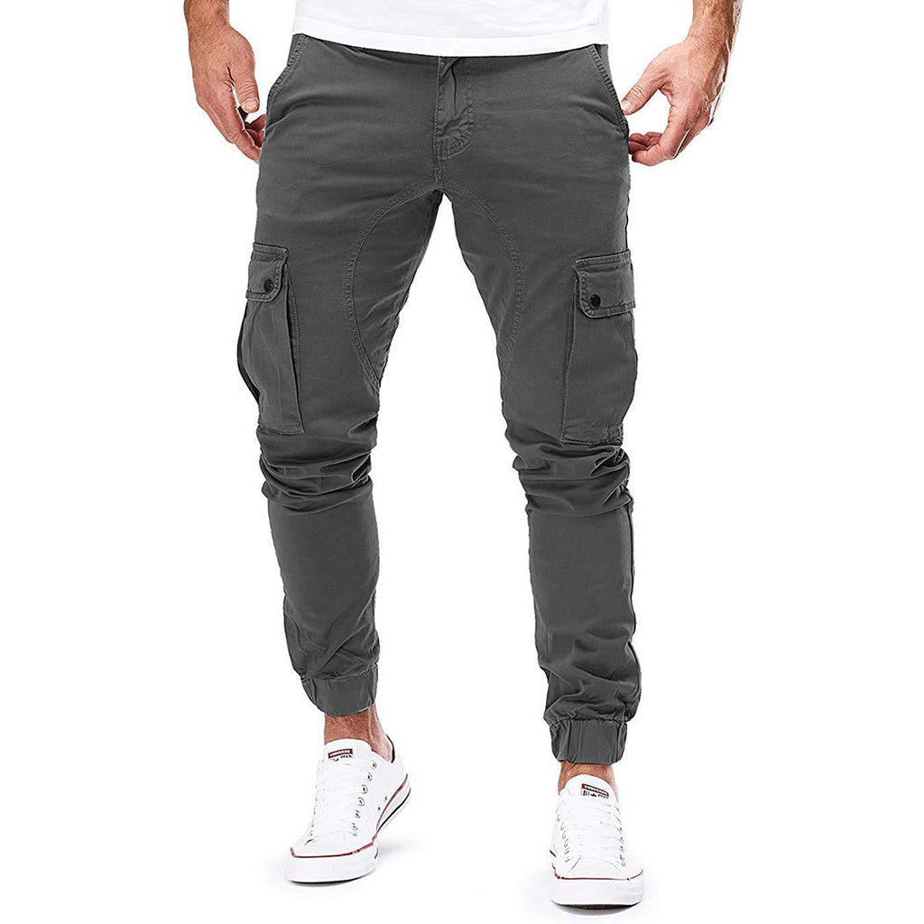 Adrian | Men’s Casual Cargo Trousers with Pockets