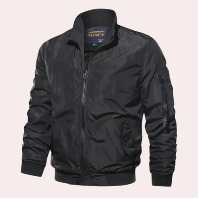 Anthony | Classic Bomber Style Jacket With Zipper For Men