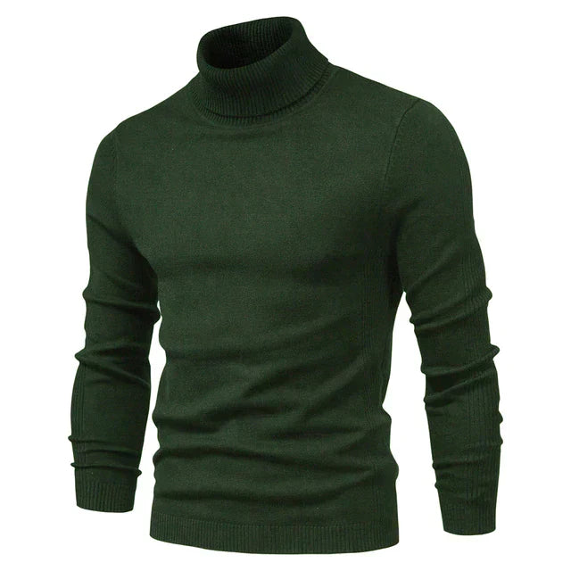 Andrew | Warm Knitted High Neck Sweater For Men