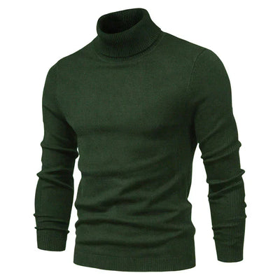 Andrew | Warm Knitted High Neck Sweater For Men