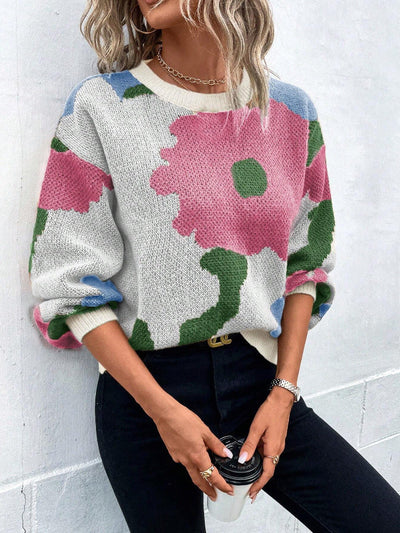Sydney | Women's Floral Print Pullover Sweater