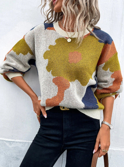 Sydney | Women's Floral Print Pullover Sweater
