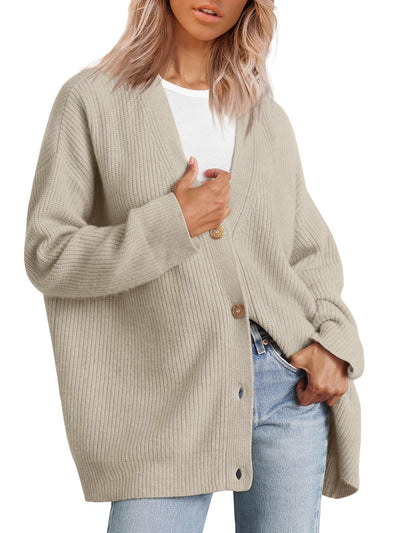 Hannah | Women’s Winter Button Up Casual Knit Cardigan