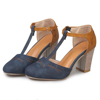Olivia | Women’s Vintage Style Ankle Strap Heels