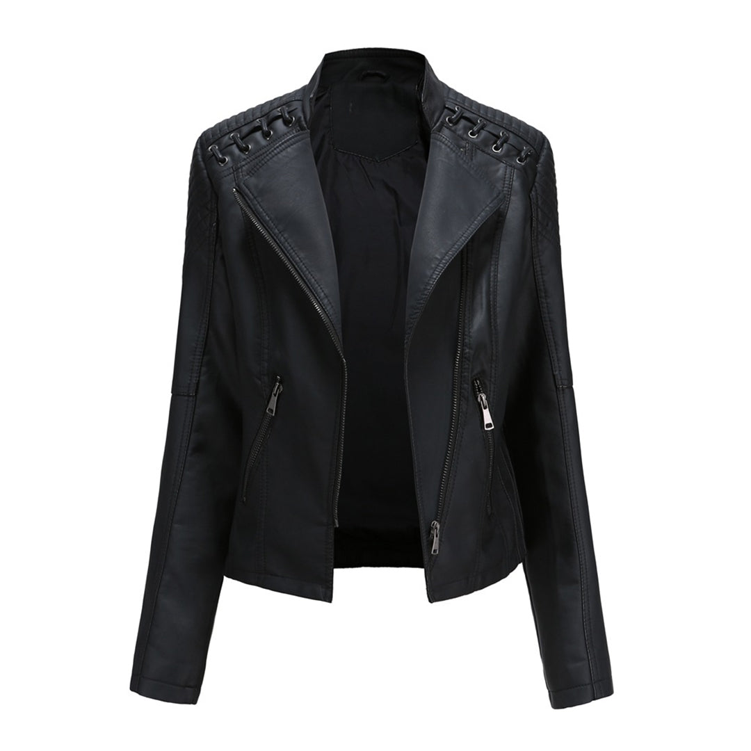 Jasmine | Women’s Trendy Zipper Front Jacket