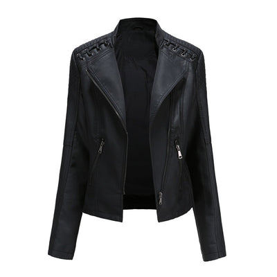 Jasmine | Women’s Trendy Zipper Front Jacket