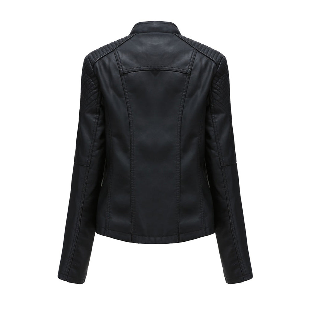 Jasmine | Women’s Trendy Zipper Front Jacket