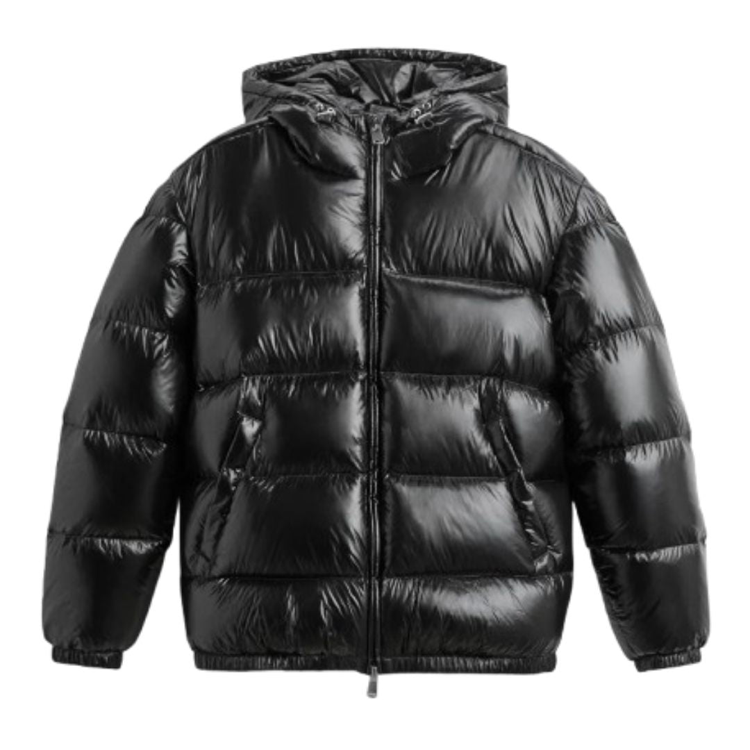 Derek | Men’s Shiny Hooded Quilted Jacket