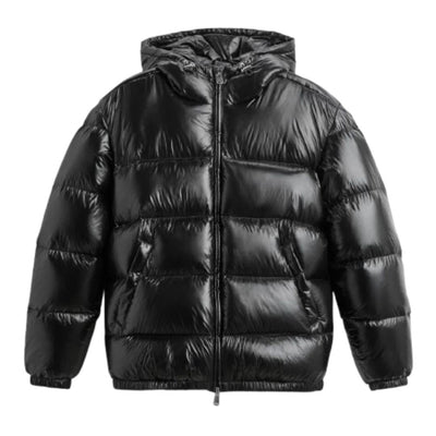 Derek | Men’s Shiny Hooded Quilted Jacket
