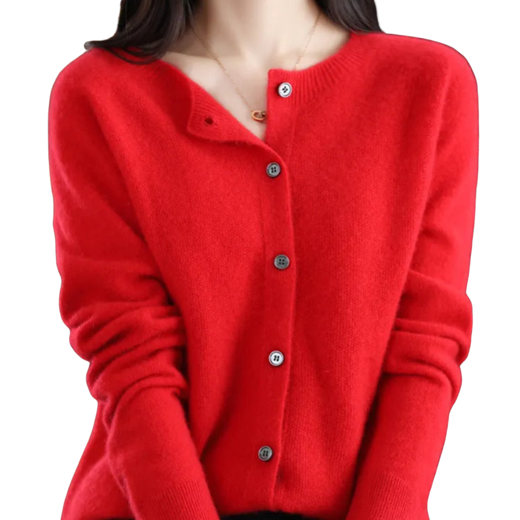 Isabella | Women’s Long Sleeve Classic Button Merino And Wool Sweaters