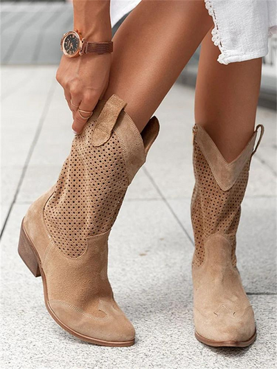 Chloe | Women’s Winter Perforated Western Boots