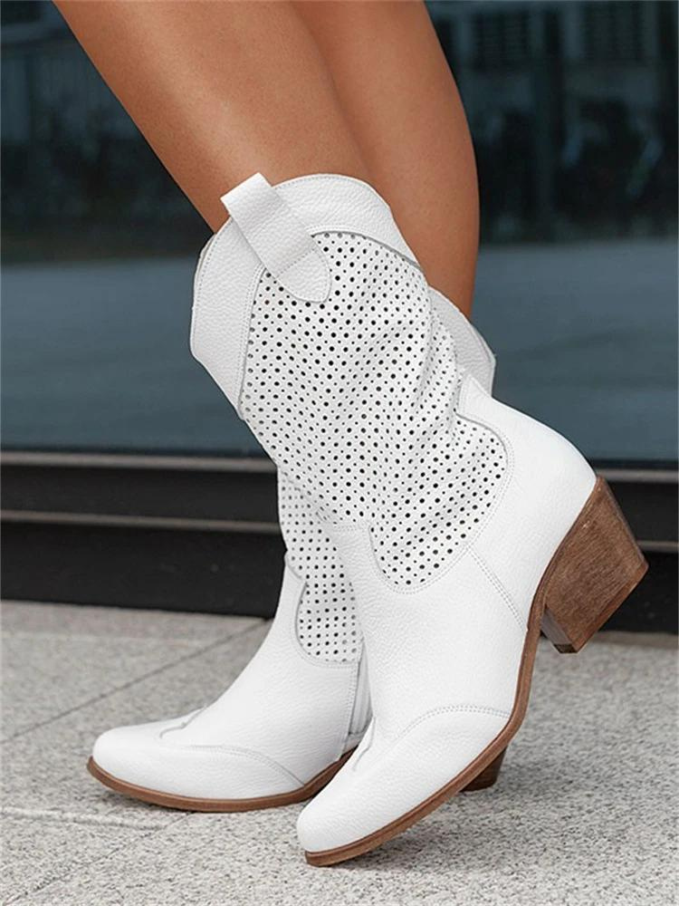 Chloe | Women’s Winter Perforated Western Boots