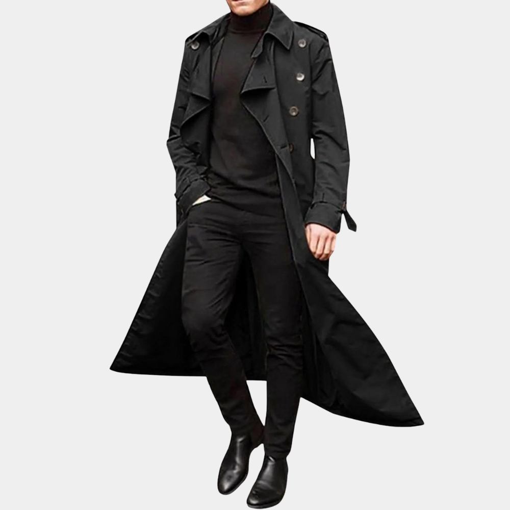 Samuel | Men’s Vintage Inspired Long Trench Coat