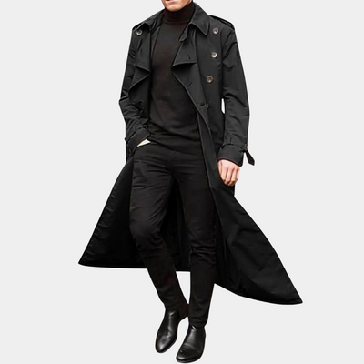 Samuel | Men’s Vintage Inspired Long Trench Coat