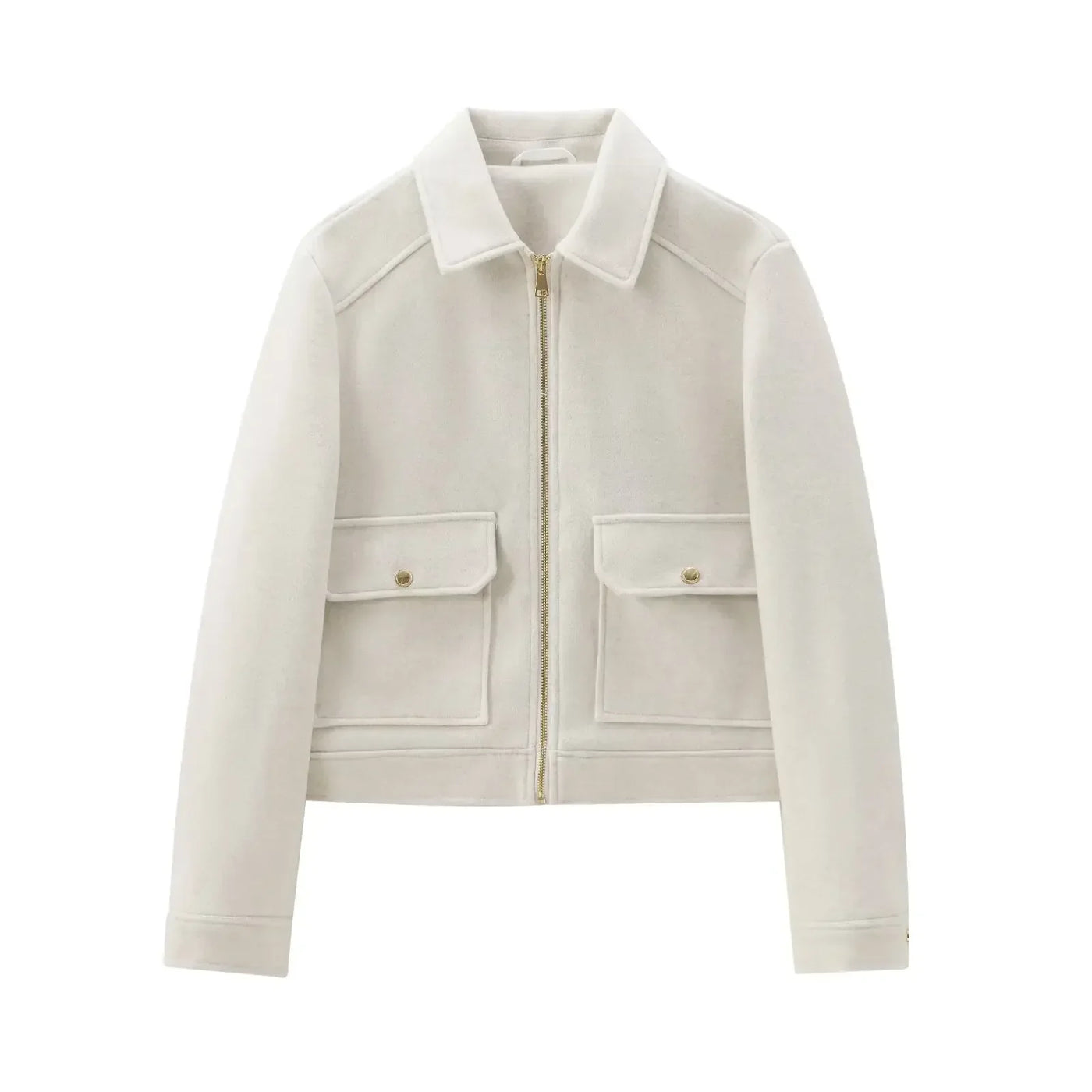 Jasmine | Women’s Casual Zip Front Pocket Jacket