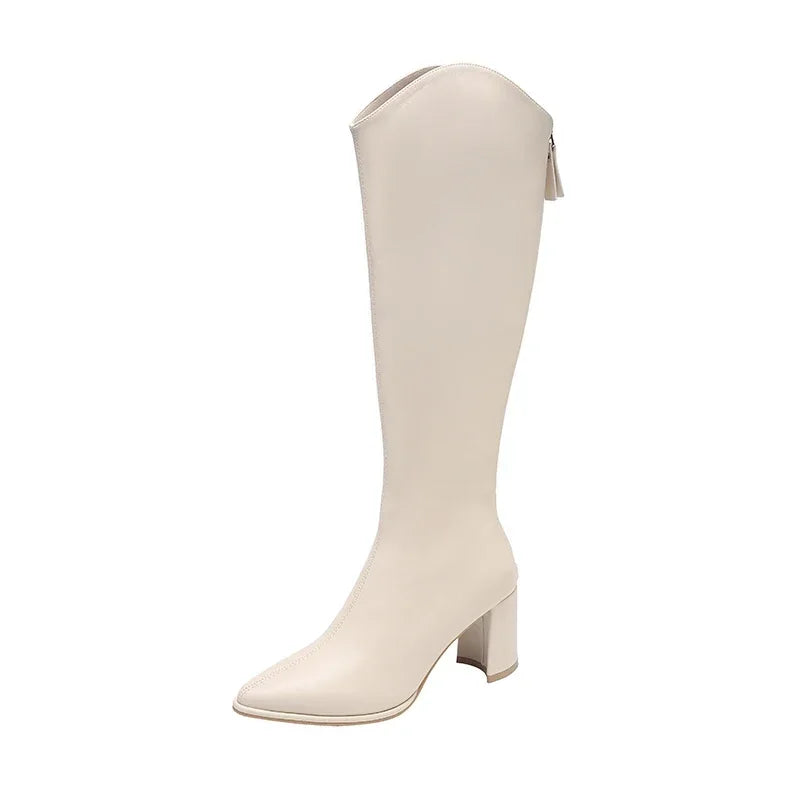 Claire | Women's Knee-High Heeled Boots
