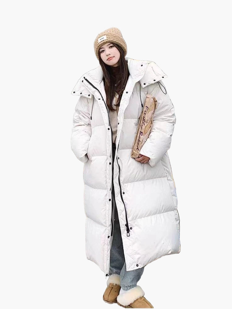 Patricia | Women’s Long Hooded Quilted Puffer Coat
