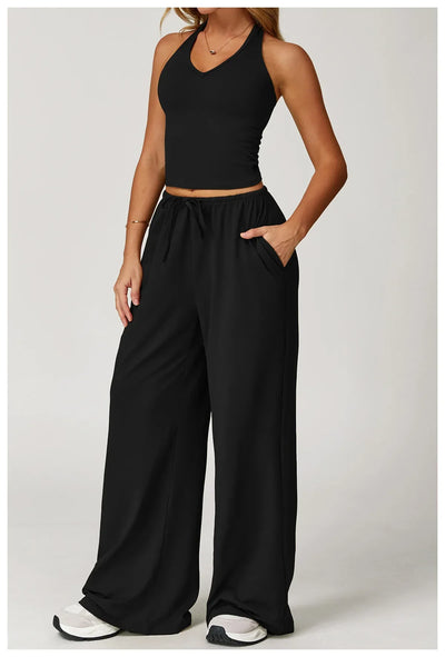 Eleanor | Women’s Winter Casual Wide Leg Loose Fit Pants