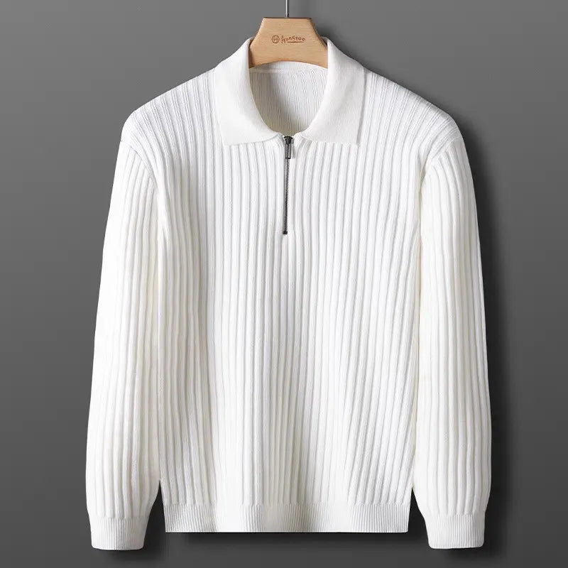 Grant | Stylish Ribbed Sweater for Men with Zip