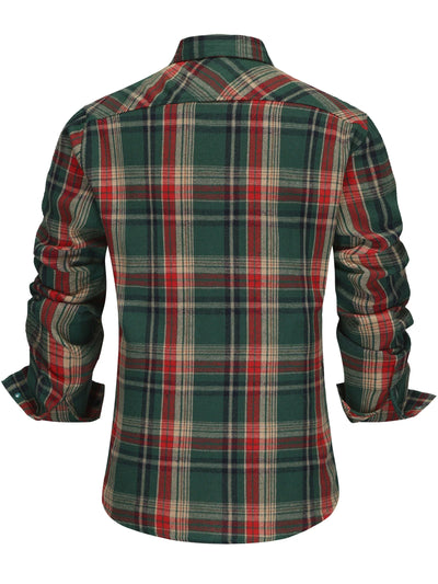 Evan | Men's Winter Plaid Button-Up Shirt