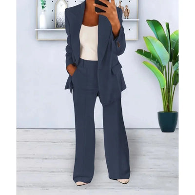 Kayla | Chic Formal Suit Set with Tailored Long Blazer for Women