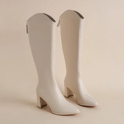 Claire | Women's Knee-High Heeled Boots