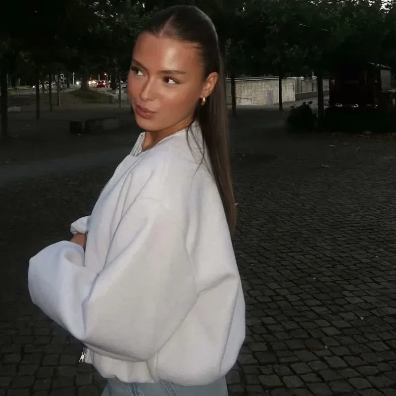 Gabrielle | Women’s Casual Zip Up Cropped Jacket